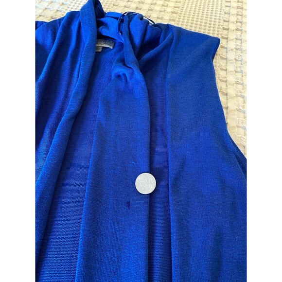 Joseph A Sleeveless Knit Sweater Vest Size XL Royal Blue Versatile Stylish - Picture 8 of 12